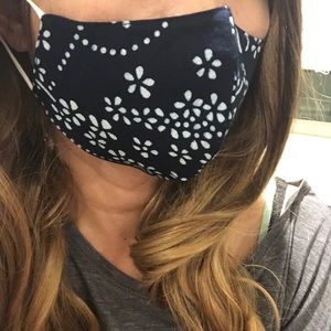 Outer & Inner 100% cotton face mask with nose wire